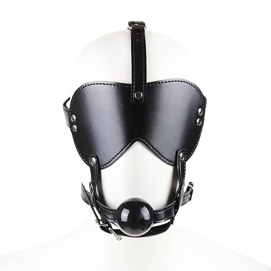 BDStyle Bondage Gag Harness with Blindfold - Bondage Gags and Bits