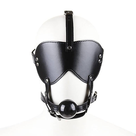 Bondage Gag Harness With Blindfold By Bdstyle - Bondage Gags and Bits