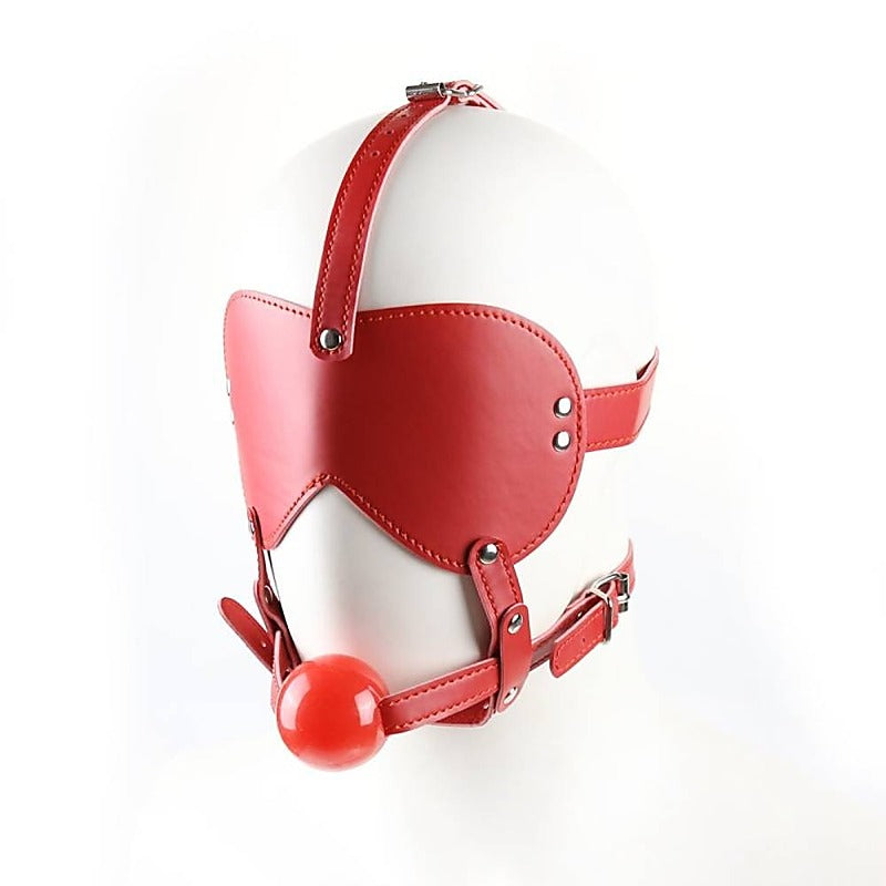 Bondage Gag Harness With Blindfold By Bdstyle - Bondage Gags and Bits