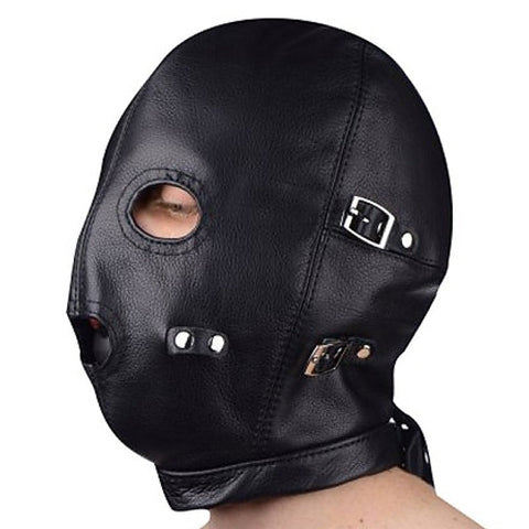 BDStyle Full Bondage Mask Eyes & Mouth Detachable - Blindfolds And Masks