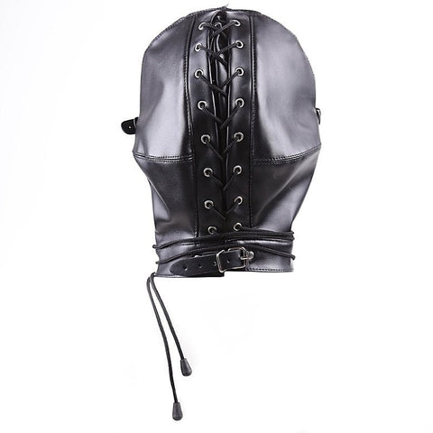 BDStyle BDSM Play Full Mask Eyes & Mouth Detachable - Blindfolds And Masks