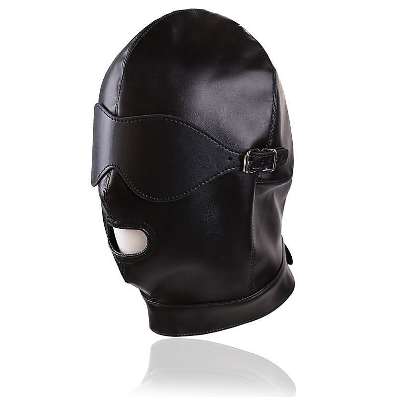 BDStyle BDSM Play Full Mask Eyes & Mouth Detachable - Blindfolds And Masks