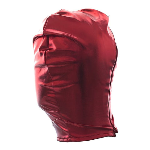 BDStyle Patent Leather Full Head Bondage Hood - Bondage Hoods