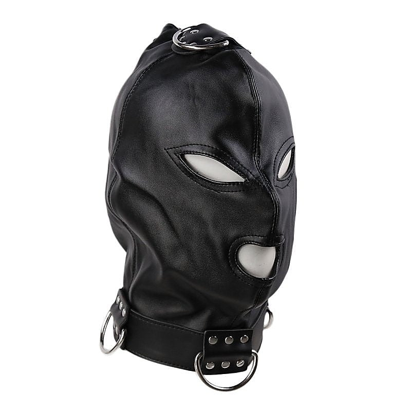 BDStyle Gothic Black Bondage Play Hood - Bondage Hoods
