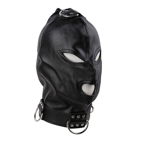 BDStyle Gothic Black Bondage Play Hood - Bondage Hoods