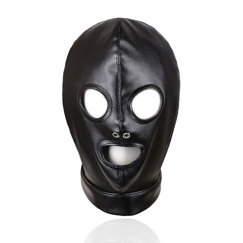 BDStyle Mouth And Eye Open With Nostril Hole Bondage Hood - Bondage Hoods