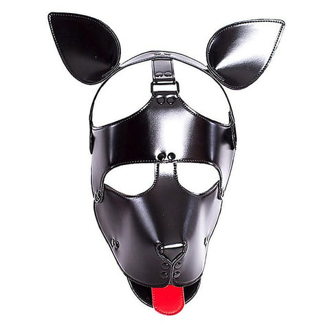 Vegan Leather Padded Bdsm Play Dog Mask By Bdstyle - Bondage Hoods