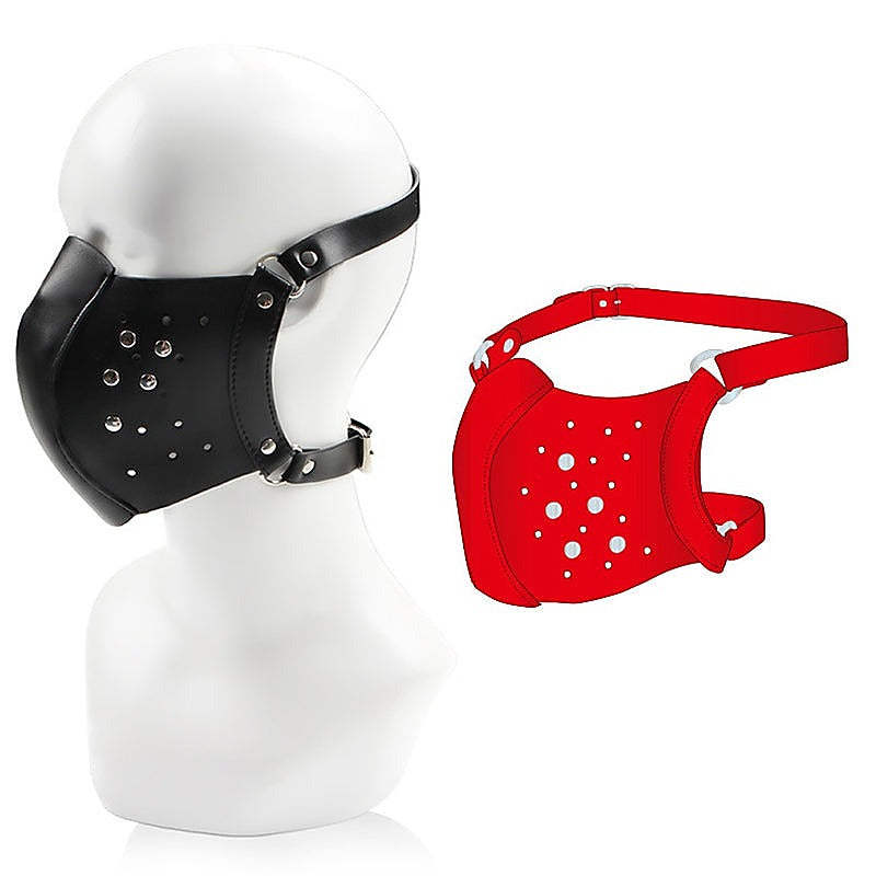 Premium Punk Face Mask With Hole By Bdstyle - Bondage Hoods