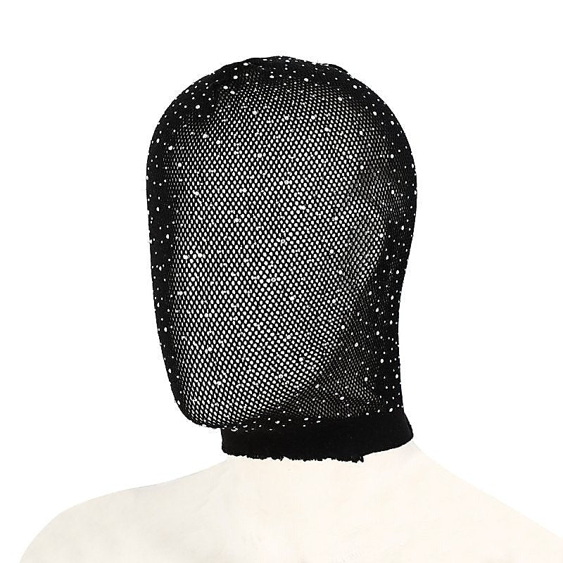 BDStyle Full Hood Cover With Diamond - Bondage Hoods