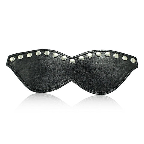 Premium Black Leather Blindfold Mask By Bdstyle - Blindfolds And Masks