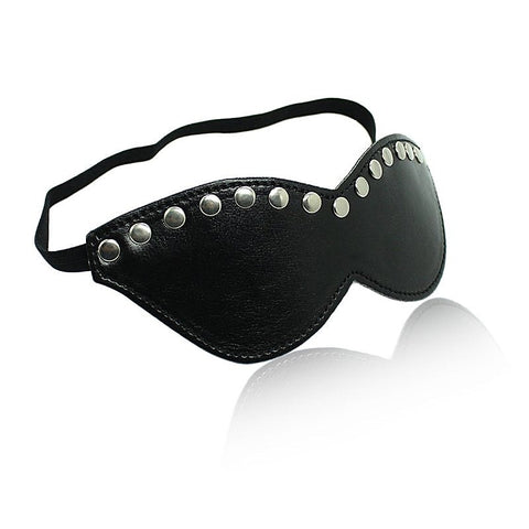 Premium Black Leather Blindfold Mask By Bdstyle - Blindfolds And Masks
