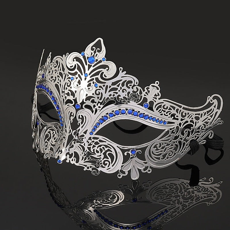 Premium Silver Diamante Metal Mask By Bdstyle - Blindfolds And Masks