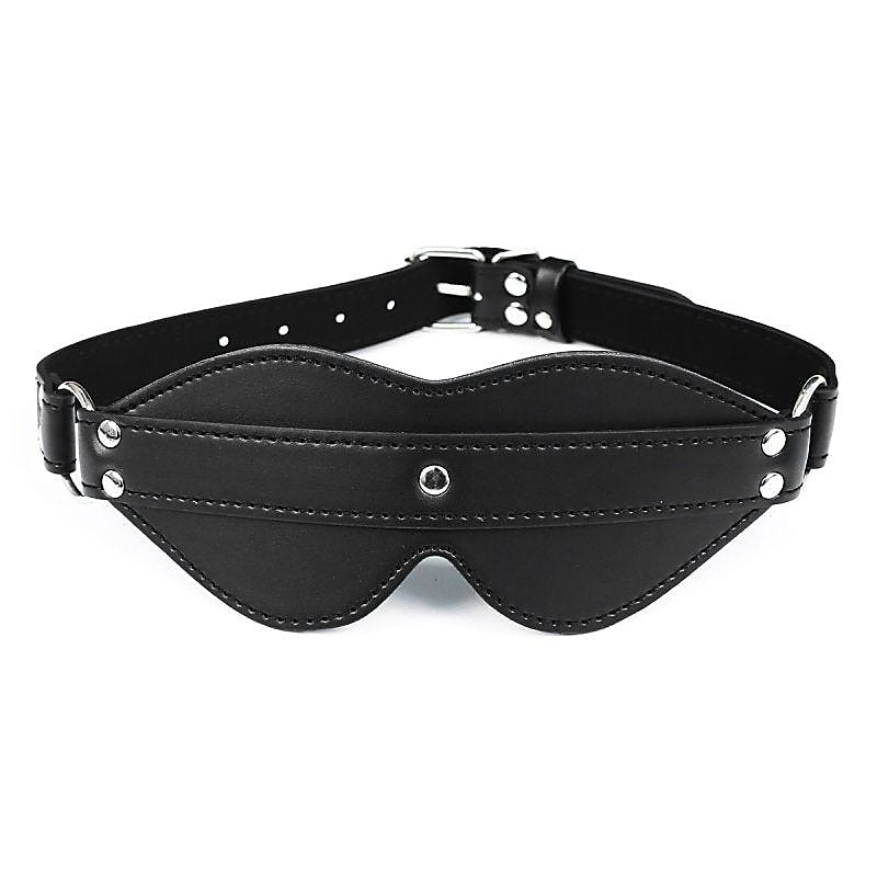 BDStyle Cingulum Stud Fancy Blindfold with D Ring - Blindfolds And Masks