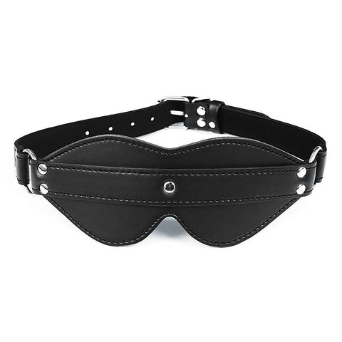 BDStyle Cingulum Stud Fancy Blindfold with D Ring - Blindfolds And Masks