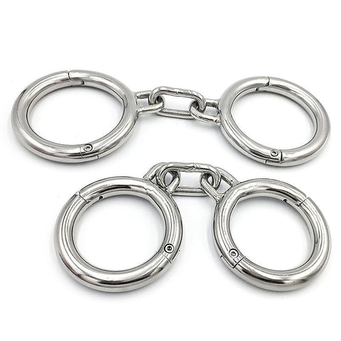 Heavy Duty Metal Wrist Cuffs by BDStyle - Cuffs And Restraints