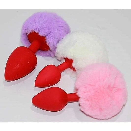 Bunny Faux Tail Silicone Anal Plug Medium By Bdstyle - Butt Plugs
