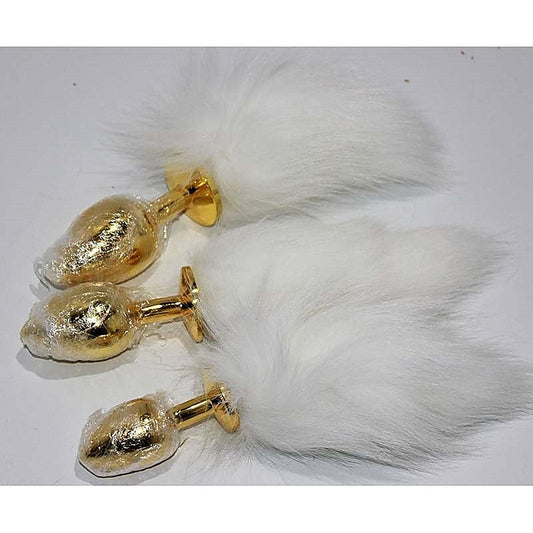 Kitten Tail Metal Butt Plug Gold