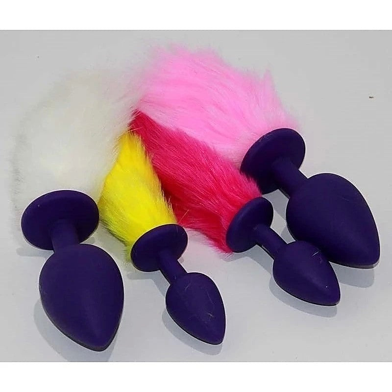 Rabbit Faux Tail Silicone Butt Plug Medium By Bdstyle - Butt Plugs