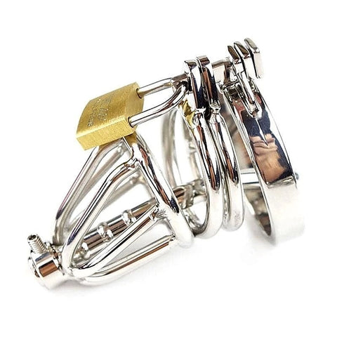 Cock Cage with Catheter Tube by BDStyle - Male Chastity