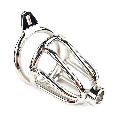 Cock Cage with Catheter Tube by BDStyle - Male Chastity
