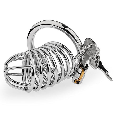 Hoop Cock Cage with Urethral Tube - Male Chastity