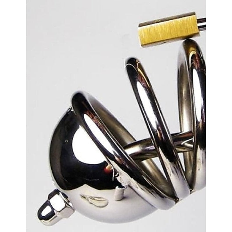 Jailed Penis Cage & Pisser Plug - Male Chastity
