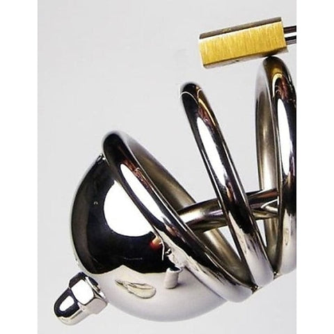 Jailed Penis Cage & Pisser Plug - Male Chastity