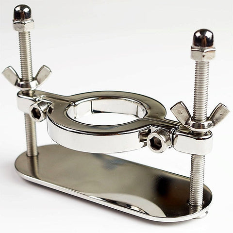 Male Scrotum Fixture Ball Crusher - Steel Sex Toys