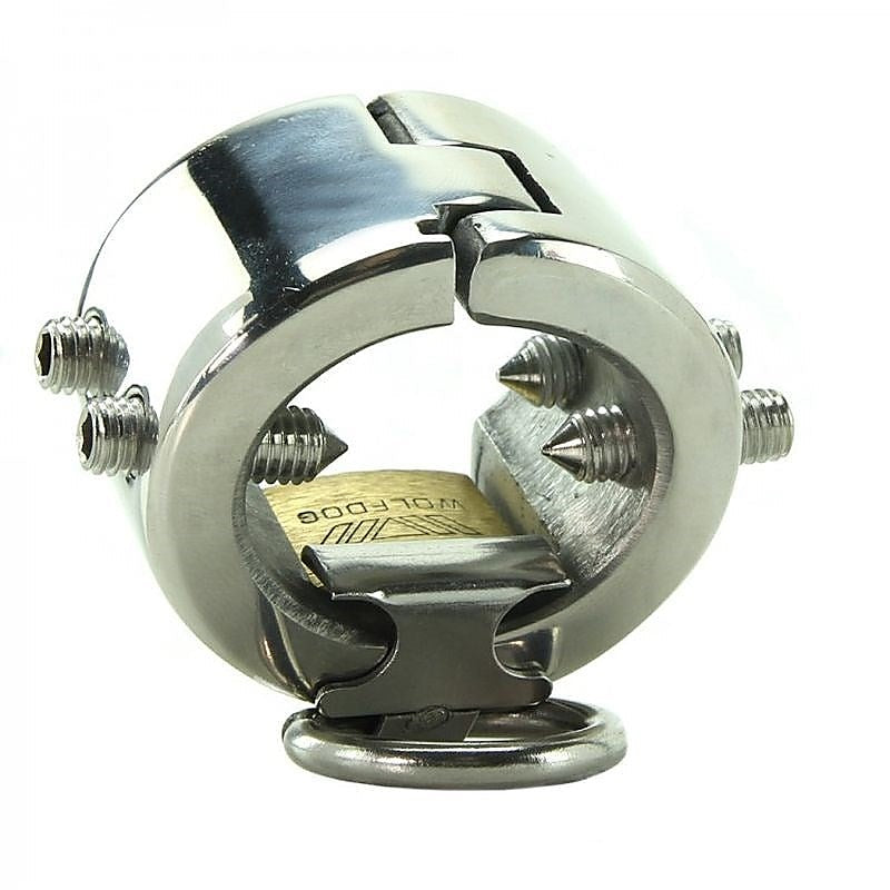 Shadow Stainless Steel Cbt Piercing Chamber By Bdstyle - Male Chastity