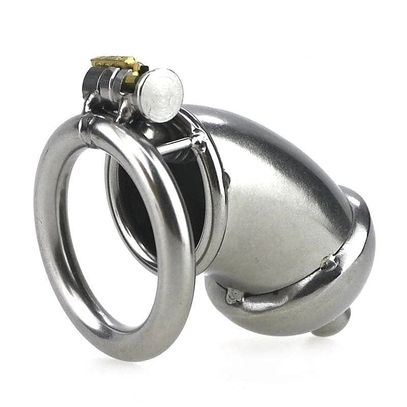 Built-in Lock Chastity Cage With Penis Plug - Male Chastity