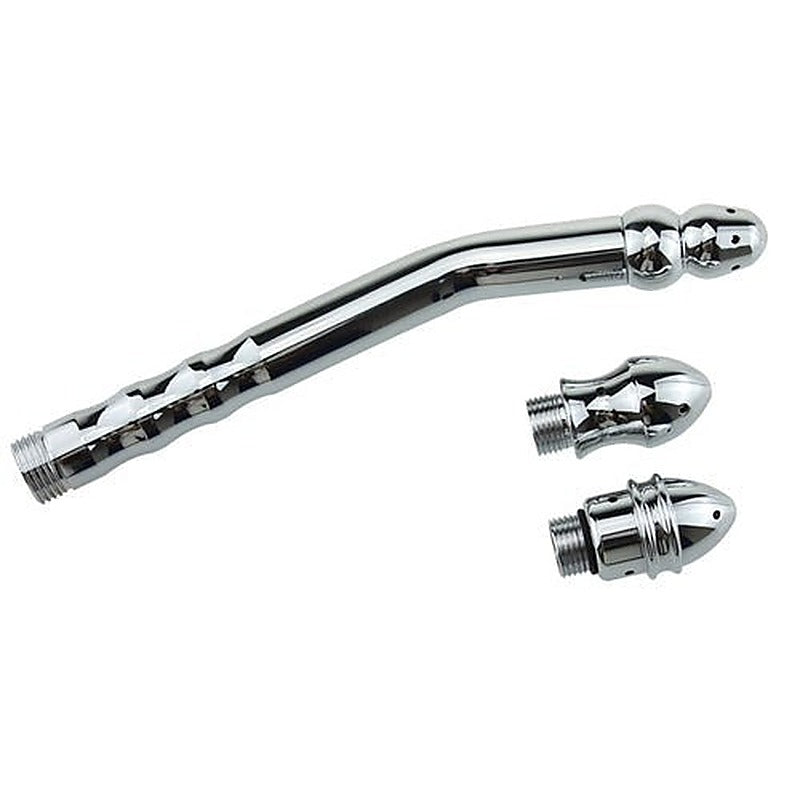 Bend Anal Cleaner With 3 Interchangeable Heads - Enemas and Douches