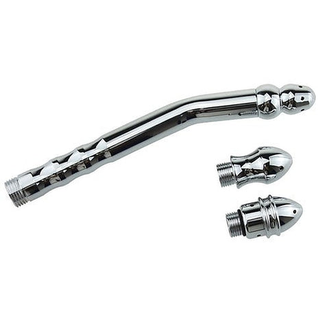 Bend Anal Cleaner With 3 Interchangeable Heads - Enemas and Douches