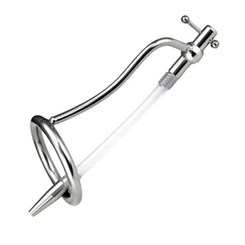 Chastity Bar with Adjustable Catheter by BDStyle - Male Chastity