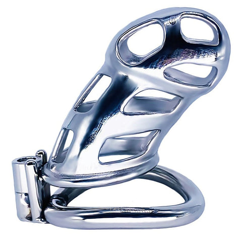Cobra Metal Chastity Cage Device by BDStyle - Male Chastity