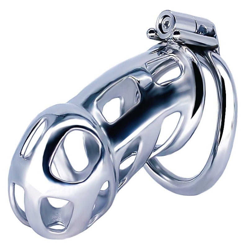 Cobra Metal Chastity Cage Device by BDStyle - Male Chastity
