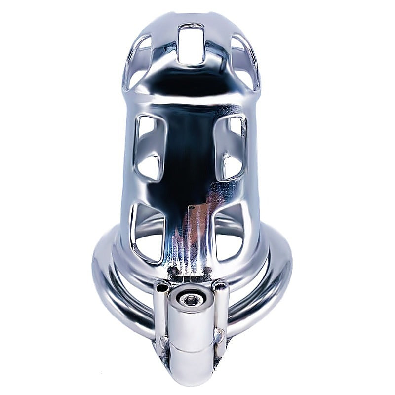Cobra Metal Chastity Cage Device by BDStyle - Male Chastity