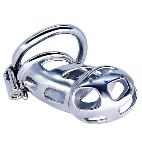 Cobra Metal Chastity Cage Device by BDStyle - Male Chastity