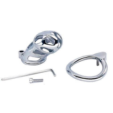 Cobra Metal Chastity Cage Device by BDStyle - Male Chastity