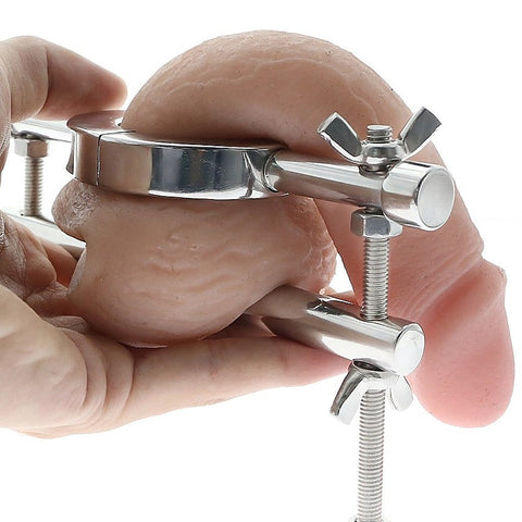 Ball Stretcher & Crusher Metal - Steel Sex Toys