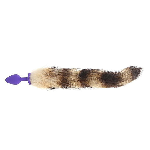 Silicone Butt Plug With Faux Fox Tail Small By Bdstyle - Butt Plugs