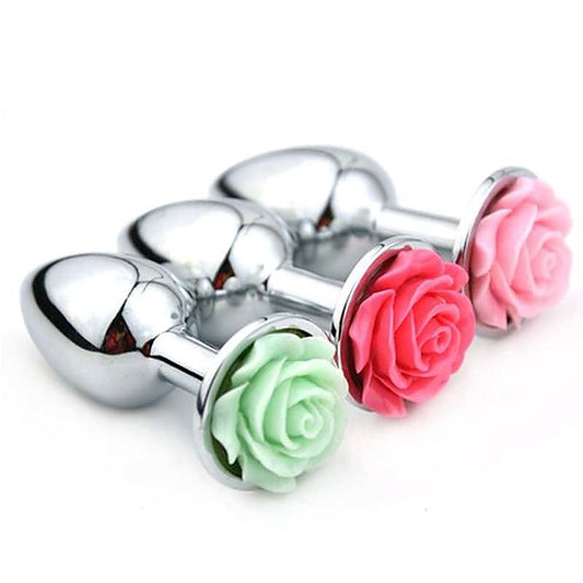 Flower Steel Butt Plug Medium - Steel Sex Toys