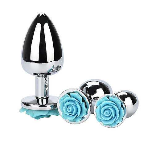 Flower Steel Butt Plug Medium By Bdstyle - Steel Sex Toys