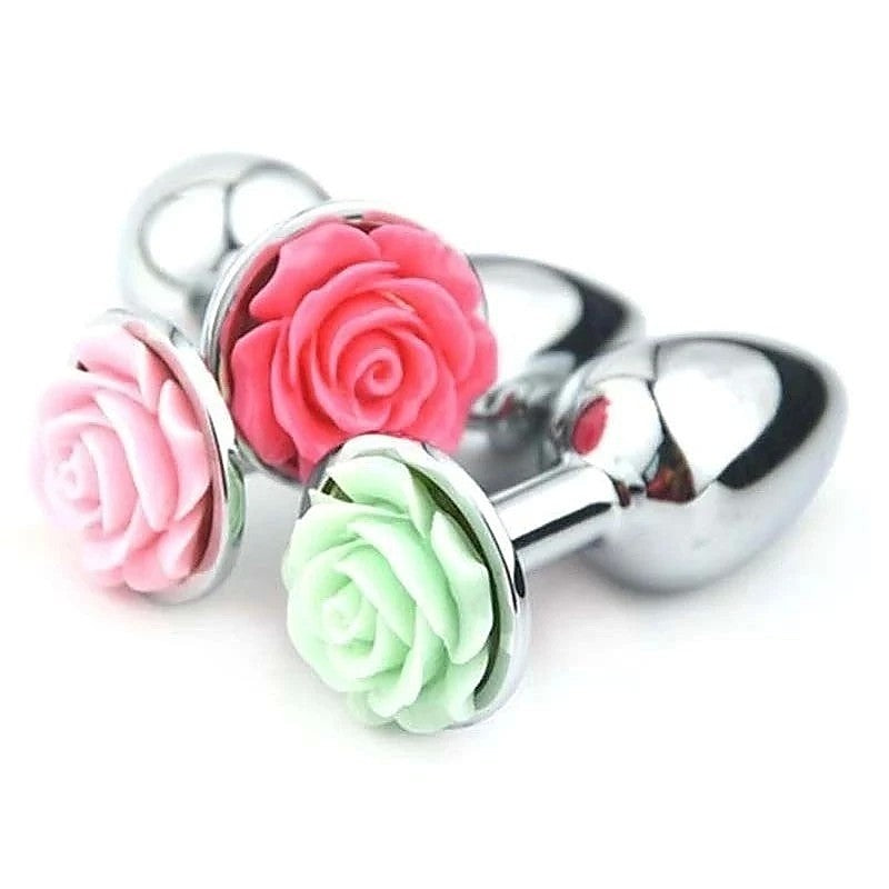 Flower Steel Butt Plug Large by BDStyle - Butt Plugs