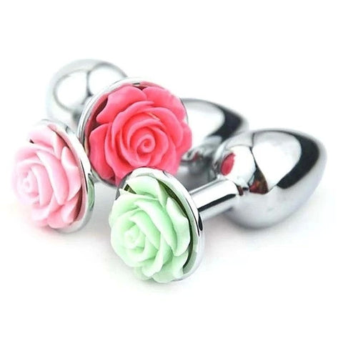 Flower Steel Butt Plug Large by BDStyle - Butt Plugs