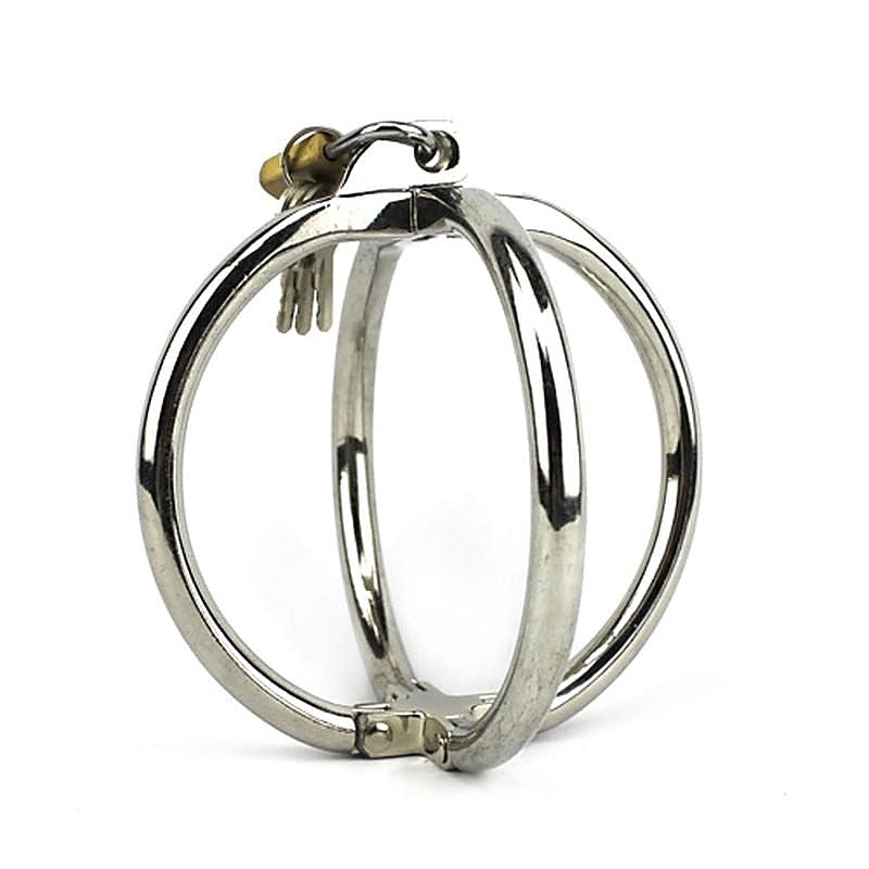 Ellipse Stainless Steel Cross Cuffs by BDStyle - Cuffs and Restraints