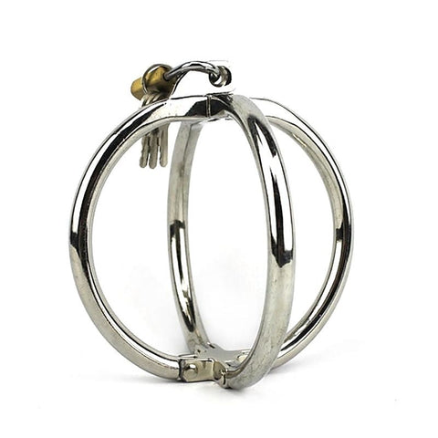 Ellipse Stainless Steel Cross Cuffs by BDStyle - Cuffs and Restraints