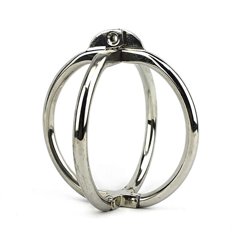 Ellipse Stainless Steel Cross Cuffs by BDStyle - Cuffs and Restraints