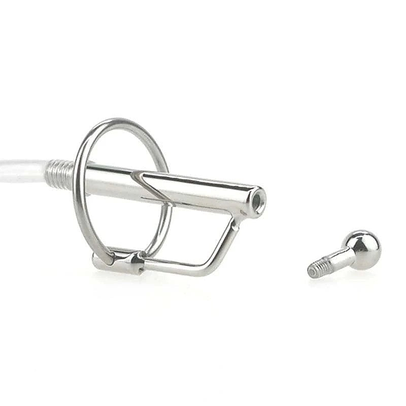 Felix Flexi Tube Silicone Steel Cum Thru Penis Plug - Penis Plugs
