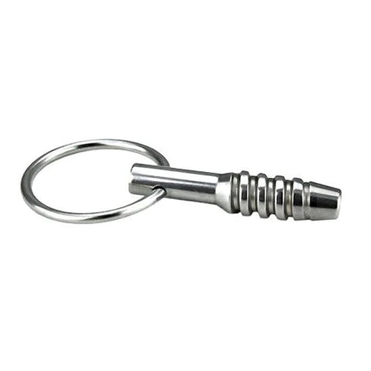 Hollow Cum Through Screwed in Urethral Sound Penis Plug - Penis Plugs