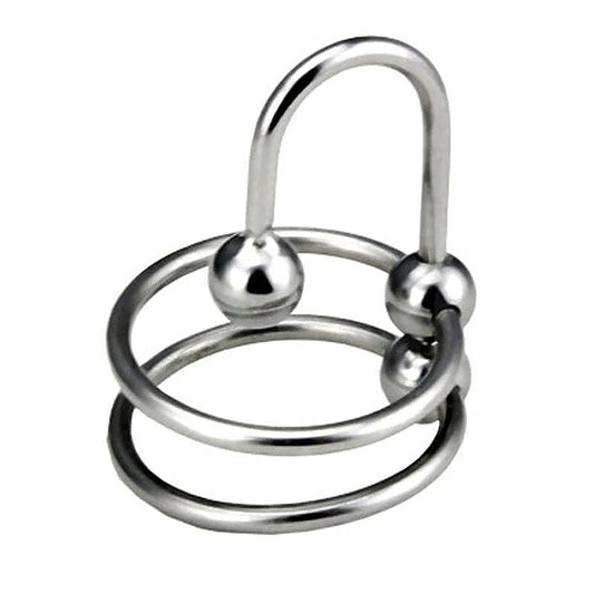 Double Ring Balled Penis Plug - Penis Plugs